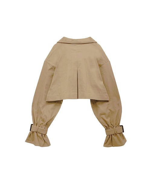 ADIRA(アディラ)の「ツイルショートトレンチJK(トレンチコート・レディース・ベージュ/アイボリー・MEDIUM)」の7枚目の写真