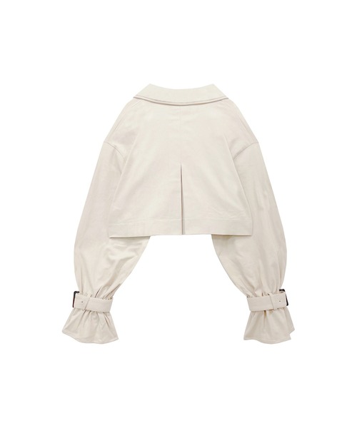 ADIRA(アディラ)の「ツイルショートトレンチJK(トレンチコート・レディース・ベージュ/アイボリー・MEDIUM)」の10枚目の写真