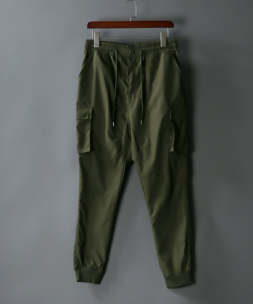 SITRY(シトリー)の「sarrouel Jogger balloon cargo Pants/サルエル ジョガー ミリタリー バルーン カーゴ パンツ/カラーパンツ(カーゴパンツ・メンズ・ブラック/オリーブ/グレイッシュベージュ・M/L)」の3枚目の写真