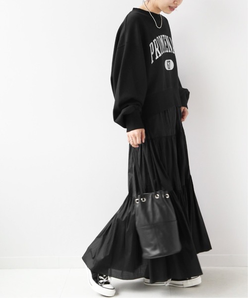 JOURNAL STANDARD relume（ジャーナルスタンダード　レリューム）の「《追加》カレッジスウェットNo.67（スウェット・レディース・ブラック/ベージュ/ホワイト・FREE）」の6枚目の写真