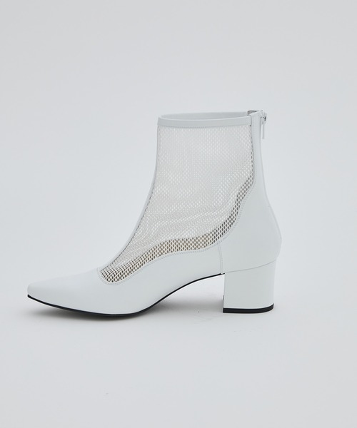 UNITED TOKYO（ユナイテッドトウキョウ）の「アートラインメッシュブーツ（ブーツ・レディース・ホワイト/ブラック・2/3/1）」の6枚目の写真