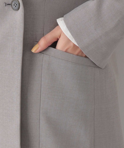 LEPSIM（レプシィム）の「ノーカラーダブルジャケット　264328（スーツジャケット・レディース・ネイビー/グレー・MEDIUM/LARGE）」の11枚目の写真