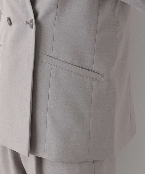 LEPSIM（レプシィム）の「ノーカラーダブルジャケット　264328（スーツジャケット・レディース・ネイビー/グレー・MEDIUM/LARGE）」の12枚目の写真