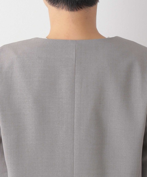 LEPSIM（レプシィム）の「ノーカラーダブルジャケット　264328（スーツジャケット・レディース・ネイビー/グレー・MEDIUM/LARGE）」の13枚目の写真
