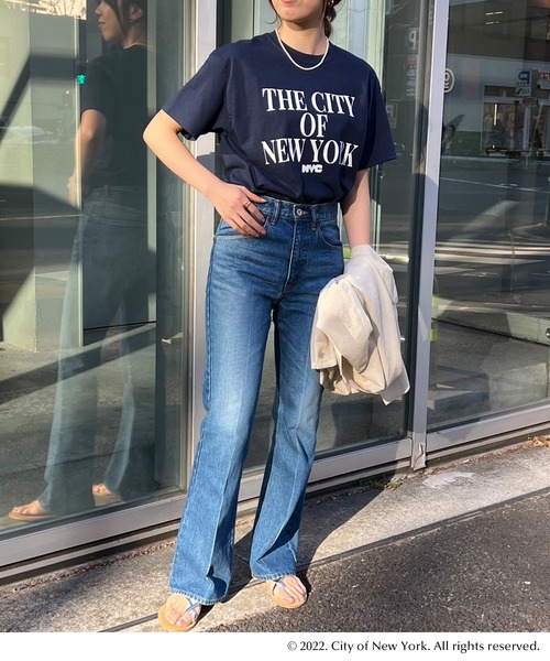 GOOD ROCK SPEED（グッドロックスピード）の「NYC Tee（Tシャツ/カットソー・レディース・ホワイト/ネイビー/ピンク・FREE）」の18枚目の写真