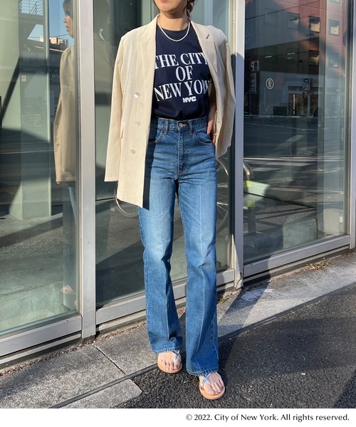 GOOD ROCK SPEED（グッドロックスピード）の「NYC Tee（Tシャツ/カットソー・レディース・ホワイト/ネイビー/ピンク・FREE）」の15枚目の写真