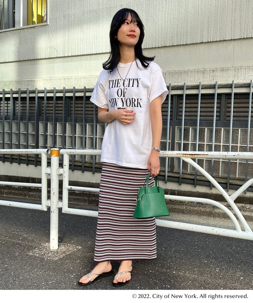 GOOD ROCK SPEED（グッドロックスピード）の「NYC Tee（Tシャツ/カットソー・レディース・ホワイト/ネイビー/ピンク・FREE）」の4枚目の写真