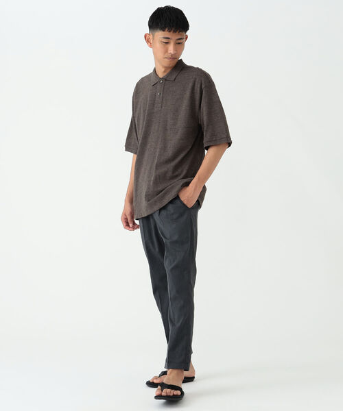BEAMS(ビームス)の「BEAMS / ルーズフィット カノコ ポロシャツ(ポロシャツ・メンズ・オリーブ/ライトブラウン・SMALL/MEDIUM/LARGE/X-LARGE)」の9枚目の写真