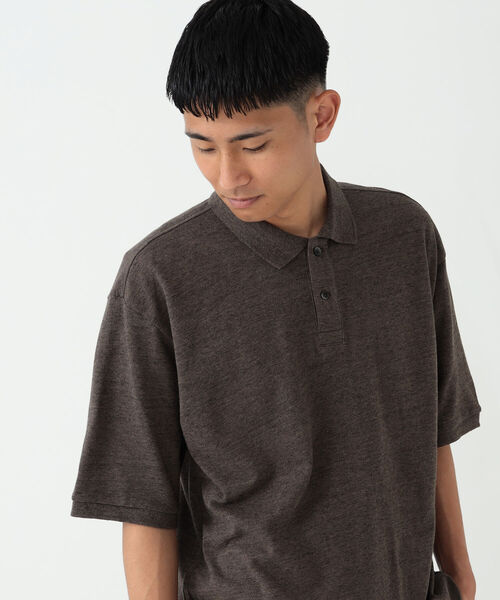 BEAMS(ビームス)の「BEAMS / ルーズフィット カノコ ポロシャツ(ポロシャツ・メンズ・オリーブ/ライトブラウン・SMALL/MEDIUM/LARGE/X-LARGE)」の12枚目の写真