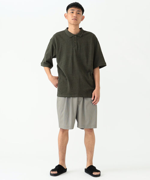 BEAMS(ビームス)の「BEAMS / ルーズフィット カノコ ポロシャツ(ポロシャツ・メンズ・オリーブ/ライトブラウン・SMALL/MEDIUM/LARGE/X-LARGE)」の11枚目の写真