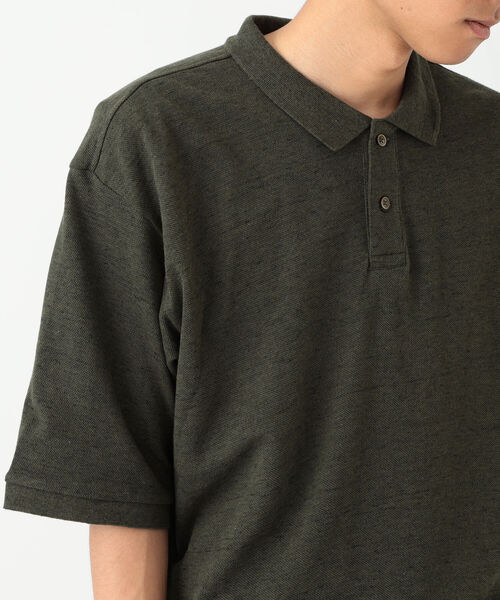 BEAMS(ビームス)の「BEAMS / ルーズフィット カノコ ポロシャツ(ポロシャツ・メンズ・オリーブ/ライトブラウン・SMALL/MEDIUM/LARGE/X-LARGE)」の4枚目の写真