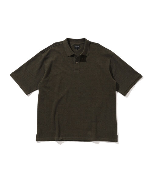 BEAMS(ビームス)の「BEAMS / ルーズフィット カノコ ポロシャツ(ポロシャツ・メンズ・オリーブ/ライトブラウン・SMALL/MEDIUM/LARGE/X-LARGE)」の3枚目の写真
