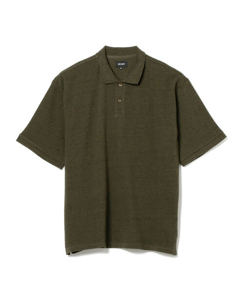 BEAMS(ビームス)の「BEAMS / ルーズフィット カノコ ポロシャツ(ポロシャツ・メンズ・オリーブ/ライトブラウン・SMALL/MEDIUM/LARGE/X-LARGE)」の18枚目の写真