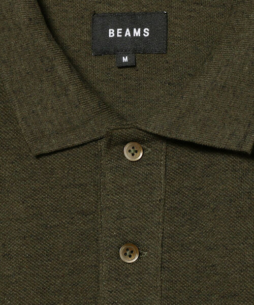 BEAMS(ビームス)の「BEAMS / ルーズフィット カノコ ポロシャツ(ポロシャツ・メンズ・オリーブ/ライトブラウン・SMALL/MEDIUM/LARGE/X-LARGE)」の17枚目の写真