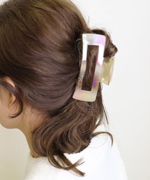 Monocoro toppi（モノコロトッピ）の「スクエア オーロラ バンスクリップ（バレッタ/ヘアクリップ・レディース）」