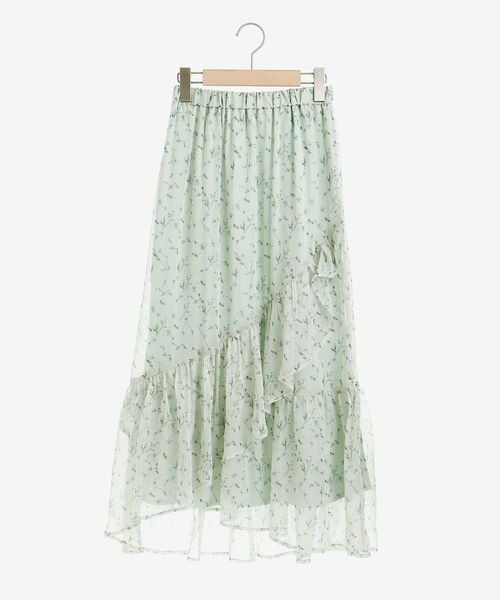 MAJESTIC LEGON(マジェスティックレゴン)の「エアリーフラワーフリルスカート(スカート・レディース・ブラック系その他/グリーン系その他/ホワイト系その他2・MEDIUM)」の17枚目の写真
