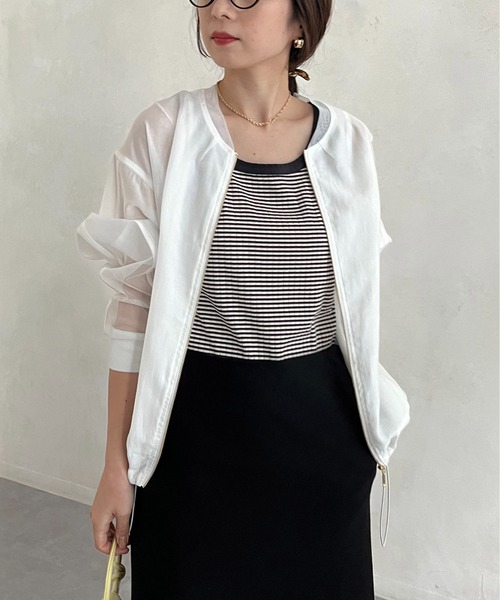 カプリシューレマージュ　シアーブルゾン シアーブルゾン | CAPRICIEUX LE'MAGE(カプリシュレマージュ