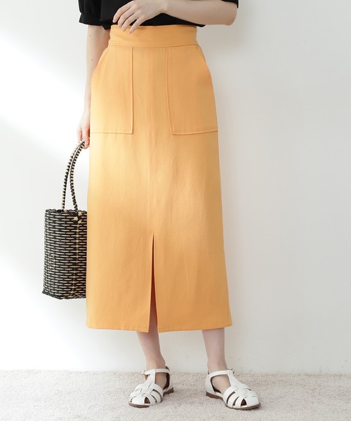 N.（N. Natural Beauty Basic）（エヌエヌナチュラルビューティーベーシック）の「【S Size Line】麻混セットアップ（スカート・レディース・レッド/ベージュ/グレー/ホワイト/オレンジ・SMALL/MEDIUM）」の10枚目の写真