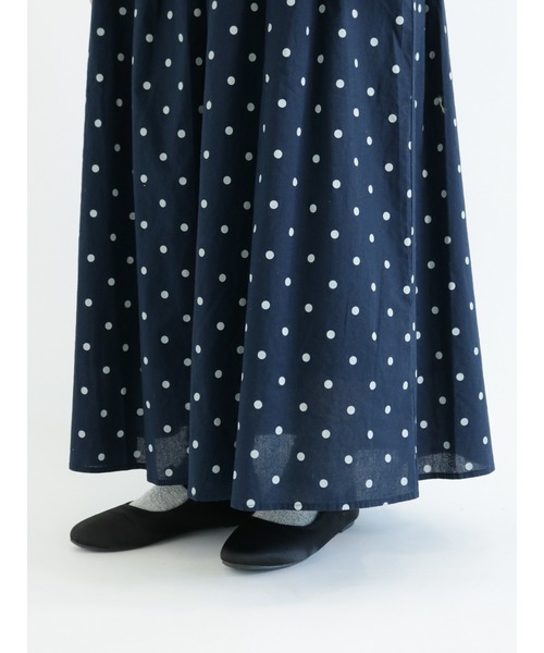 Samansa Mos2（サマンサ モスモス）の「ギャザースカート（スカート・レディース・オレンジ/ネイビー/ブラック/キナリ/モカ・ﾌﾘ-）」の13枚目の写真