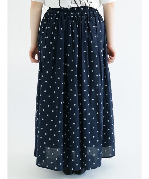 Samansa Mos2（サマンサ モスモス）の「ギャザースカート（スカート・レディース・オレンジ/ネイビー/ブラック/キナリ/モカ・ﾌﾘ-）」の15枚目の写真