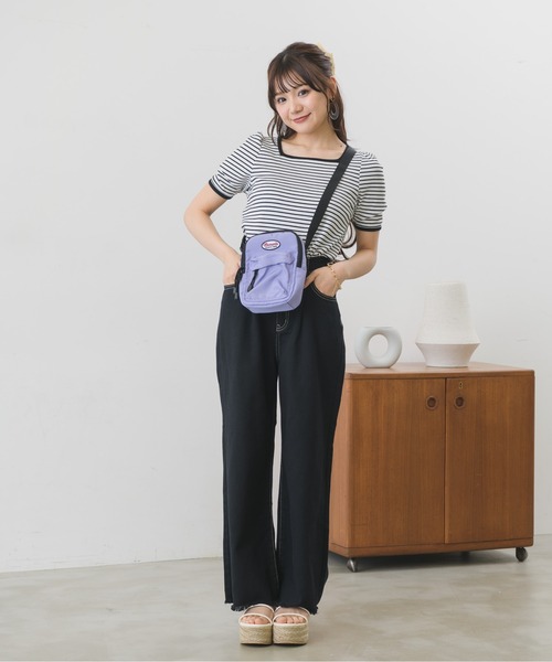 ems excite（エムズエキサイト）の「配色ステッチワイドパンツ（その他パンツ・レディース・ブラック/アイボリー/イエロー/ブルー・FREE）」の19枚目の写真