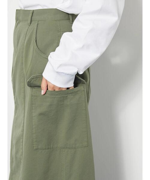 AMERICAN HOLIC（アメリカンホリック）の「カーゴロングスカート（スカート・レディース・カーキ・M/S/L）」の8枚目の写真