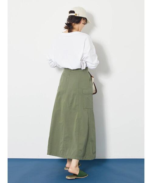 AMERICAN HOLIC（アメリカンホリック）の「カーゴロングスカート（スカート・レディース・カーキ・M/S/L）」の13枚目の写真