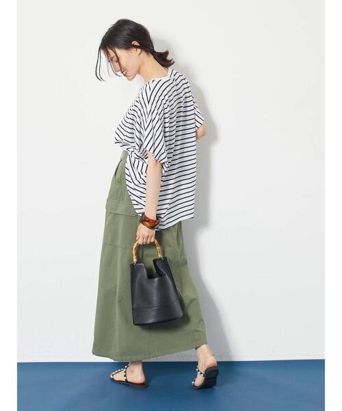 AMERICAN HOLIC（アメリカンホリック）の「カーゴロングスカート（スカート・レディース・カーキ・M/S/L）」の16枚目の写真