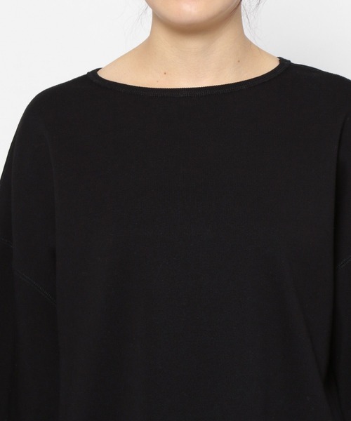 yuw(ユウ)の「ボートネックルーズプルオーバー 281251(Tシャツ/カットソー・レディース・ブラック/アイボリー・FREE)」の13枚目の写真