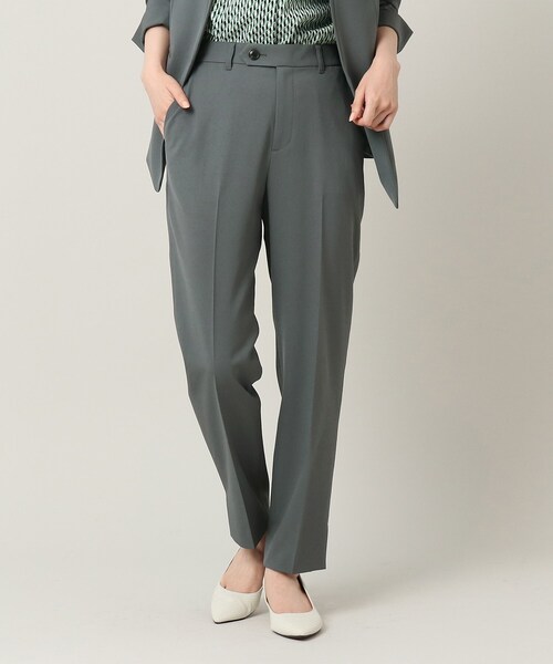 UNTITLED（アンタイトル）の「◆【通勤スーツ】フュージョンクロス 裾スリットテーパードパンツ（その他パンツ・レディース・ライトベージュ/ネイビー/チャコールグレー/ネイビー系5・48/46/02/04/03/00/01/44/42）」の6枚目の写真
