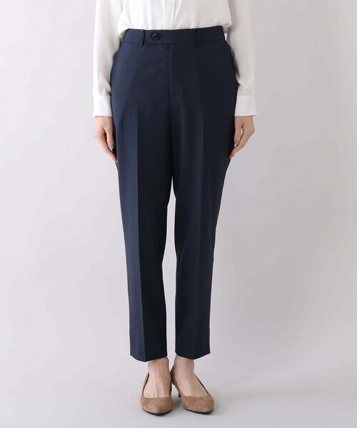 UNTITLED（アンタイトル）の「◆【通勤スーツ】フュージョンクロス 裾スリットテーパードパンツ（その他パンツ・レディース・ライトベージュ/ネイビー/チャコールグレー/ネイビー系5・48/46/02/04/03/00/01/44/42）」の10枚目の写真