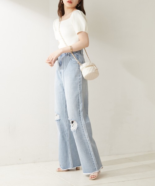 Chico（チコ）の「【新色追加】キルティングチェーンバニティーバック（ショルダーバッグ・レディース・ブラック/ミント/ホワイト/ピンク/グリーン・FREE）」の16枚目の写真