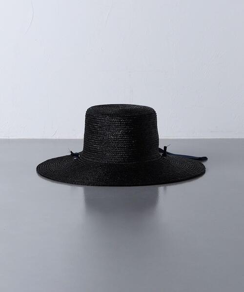 KIJIMA TAKAYUKI（キジマ　タカユキ）の「＜KIJIMA TAKAYUKI（キジマ タカユキ）＞STRW BOTR ハット★（ハット・レディース・ブラック/ナチュラル・FREE）」の5枚目の写真
