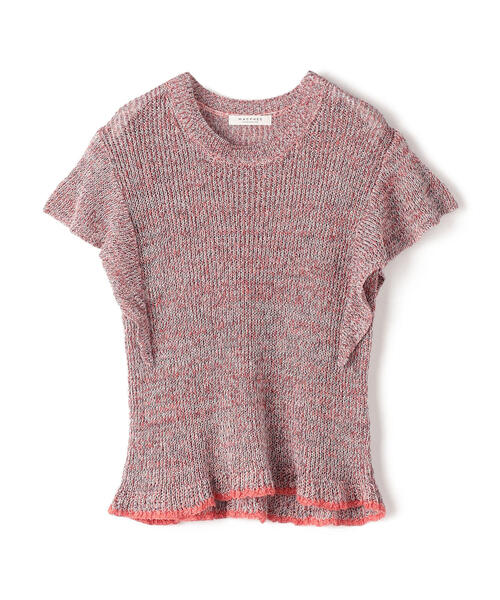 TOMORROWLAND (トゥモローランド)の「ムリネリネン フリルスリーブプルオーバー(ニット/セーター・レディース・ホワイト系その他/レッド系その他/ブルー系その他4・S)」の3枚目の写真