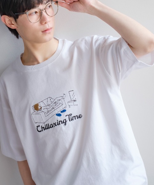 improves（インプローブス）の「USコットン サガラ刺しゅう 半袖Tシャツ（Tシャツ/カットソー・メンズ・E/D/B/A/F/C・LARGE/MEDIUM）」の5枚目の写真