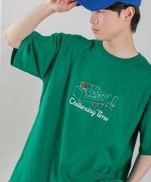 USコットン サガラ刺しゅう 半袖Tシャツ