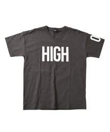 GLAZOS（グラソス）の「スラブ天竺・ロゴナンバープリントVネック半袖Tシャツ（Tシャツ/カットソー・キッズ）」