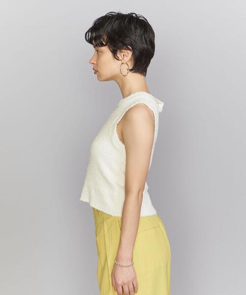 BEAUTY&YOUTH UNITED ARROWS(ビューティーアンドユースユナイテッドアローズ)の「コットンナイロンヤーン ショート ニット ベスト -ウォッシャブル-(ニット/セーター・レディース・ブラック/ホワイト/ケリー・FREE)」の20枚目の写真