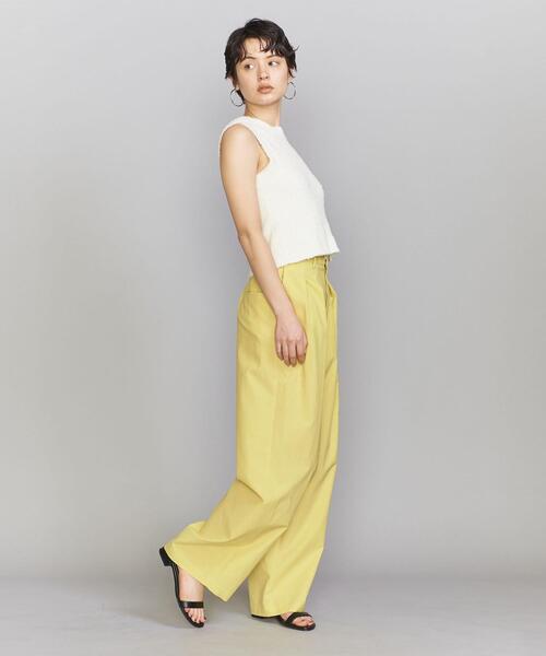 BEAUTY&YOUTH UNITED ARROWS(ビューティーアンドユースユナイテッドアローズ)の「コットンナイロンヤーン ショート ニット ベスト -ウォッシャブル-(ニット/セーター・レディース・ブラック/ホワイト/ケリー・FREE)」の12枚目の写真