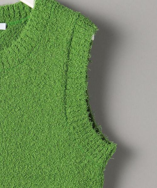 BEAUTY&YOUTH UNITED ARROWS(ビューティーアンドユースユナイテッドアローズ)の「コットンナイロンヤーン ショート ニット ベスト -ウォッシャブル-(ニット/セーター・レディース・ブラック/ホワイト/ケリー・FREE)」の22枚目の写真