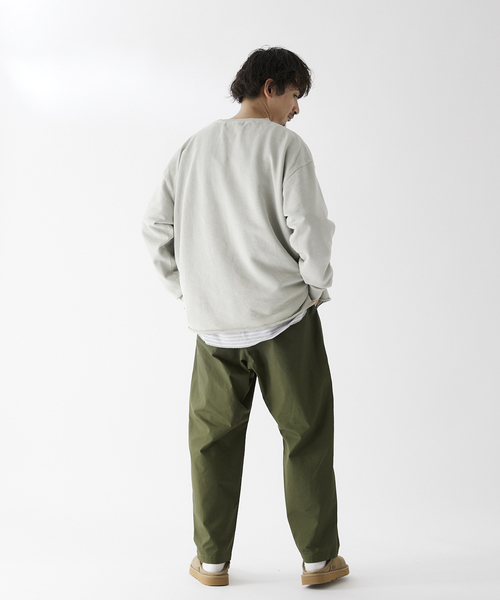 JOURNAL STANDARD relume（ジャーナルスタンダード　レリューム）の「CALIFORNIA オーバーサイズ スリットスウェット（スウェット・メンズ・ブラック/ベージュ/パープル/ピンク/イエロー/グリーン・MEDIUM/LARGE）」の14枚目の写真