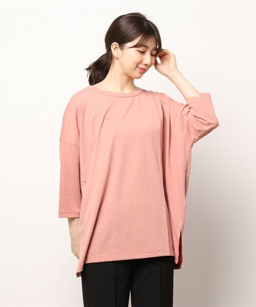 Lugnoncure（ルノンキュール）の「ポンチョTシャツ（Tシャツ/カットソー・レディース・オフホワイト/ピンク/ブラック・ﾌﾘ-）」の15枚目の写真