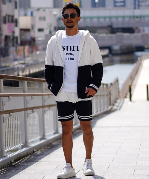 adamsJUGGLER(アダムスジャグラー)の「RTEGフェザーモールバイカラーショートパンツ(その他パンツ・メンズ・ブラック/ベージュ・S/M/L/XL)」の6枚目の写真