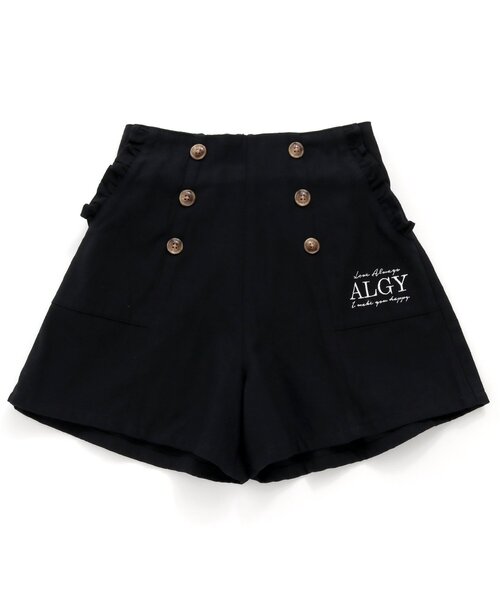 algy(アルジー)の「前ボタンマリンショーパン(その他パンツ・キッズ・ブラック/ベージュ/サックスブルー・XX-SMALL/MEDIUM/SMALL/X-SMALL)」の2枚目の写真