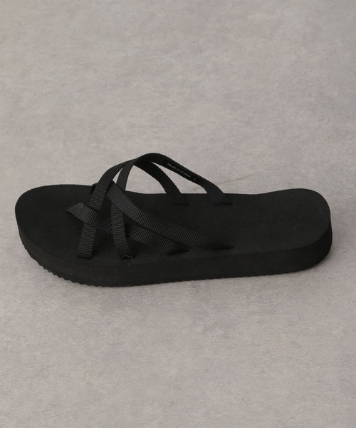 LOWRYS FARM（ローリーズファーム）の「テープクロスサンダル　279721（サンダル・レディース・ブラック/ブラウン・MEDIUM/LARGE）」の7枚目の写真