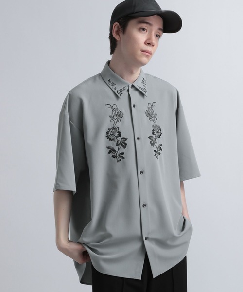 HARE（ハレ）の「シシュウシャツ(HARE)（シャツ/ブラウス・メンズ・ブルー系その他/ブラック系その他/ホワイト系その他・MEDIUM/SMALL）」の13枚目の写真