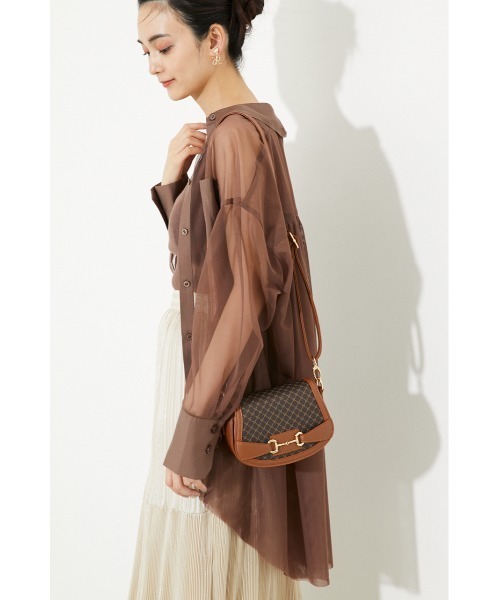 rienda（リエンダ）の「フォルムデザインポイントショルダーバッグ（ショルダーバッグ・レディース・アイボリー/ブラウン・FREE）」の11枚目の写真