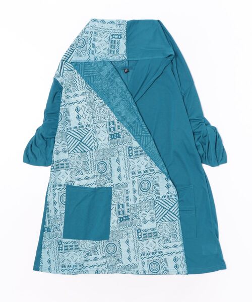 チャイハネ(チャイハネ)の「【チャイハネ】パッカブルMEN'Sカーディガン(カーディガン/ボレロ・メンズ・パープル/オレンジ/グリーン/ブラック/ベージュ/ブルー/ホワイト/ブラウン/ターコイズブルー/ライトベージュ・FREE)」の7枚目の写真