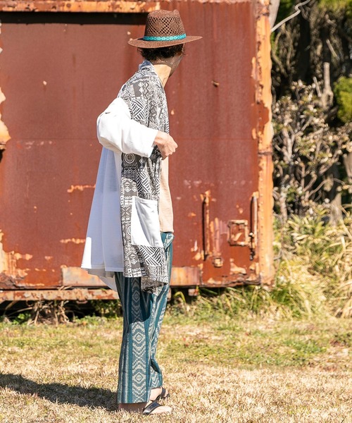 チャイハネ(チャイハネ)の「【チャイハネ】パッカブルMEN'Sカーディガン(カーディガン/ボレロ・メンズ・パープル/オレンジ/グリーン/ブラック/ベージュ/ブルー/ホワイト/ブラウン/ターコイズブルー/ライトベージュ・FREE)」の18枚目の写真