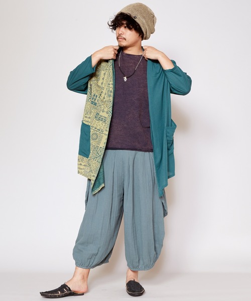 チャパガイ チャイハネ】パッカブルMEN'Sカーディガン（カーディガン/ボレロ